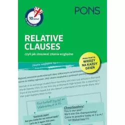 10 MINUT NA ANGIELSKI PONS RELATIVE CLAUSES CZYLI JAK STOSOWAĆ ZDANIA WZGLĘDNE A1/A2 - Pons