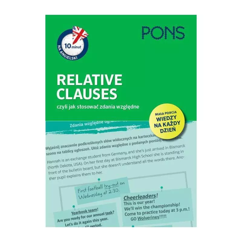 10 MINUT NA ANGIELSKI PONS RELATIVE CLAUSES CZYLI JAK STOSOWAĆ ZDANIA WZGLĘDNE A1/A2 - Pons