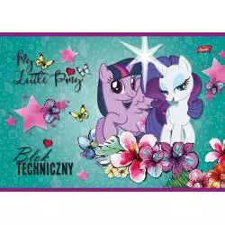 BLOK TECHNICZNY BIAŁY 10 KARTEK A4 MY LITTLE PONY - St. Majewski