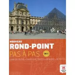 NOUVEAU ROND-POINT PAS A PAS B1.1 JĘZYK FRANCUSKI PODRĘCZNIK Z ĆWICZENIAMI + CD - LektorKlett
