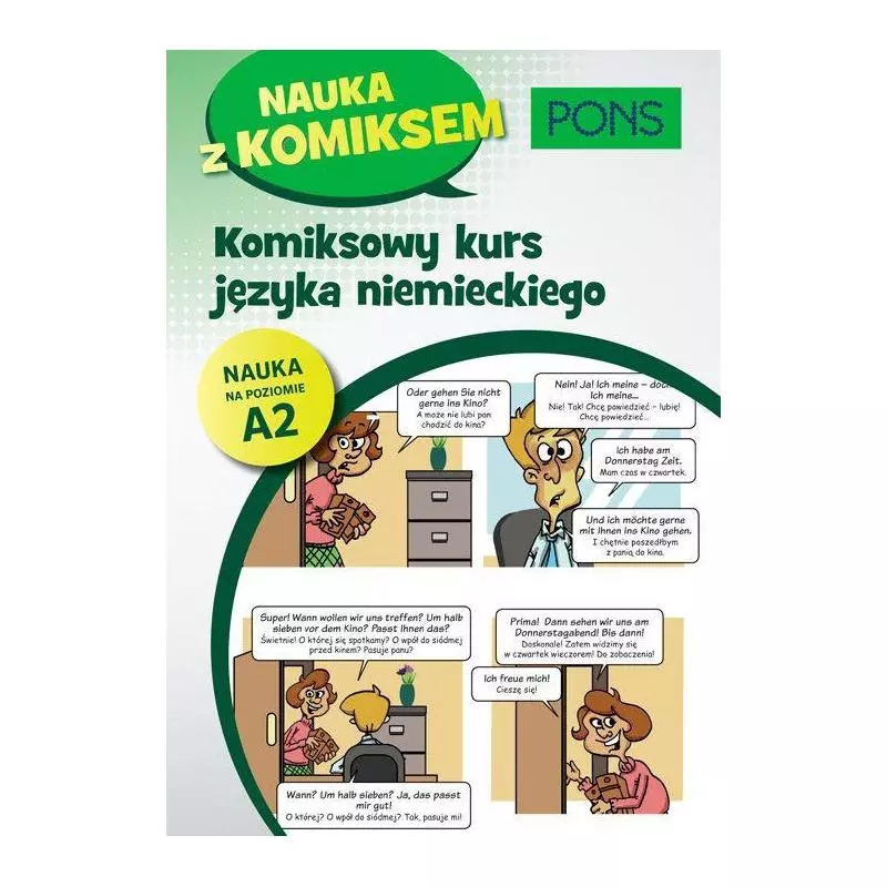 KOMIKSOWY KURS JĘZYKA NIEMIECKIEGO POZIOM A2 - Pons