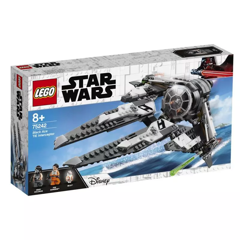 TIE INTERCEPTOR CZARNY AS LEGO STAR WARS 75242 - Lego