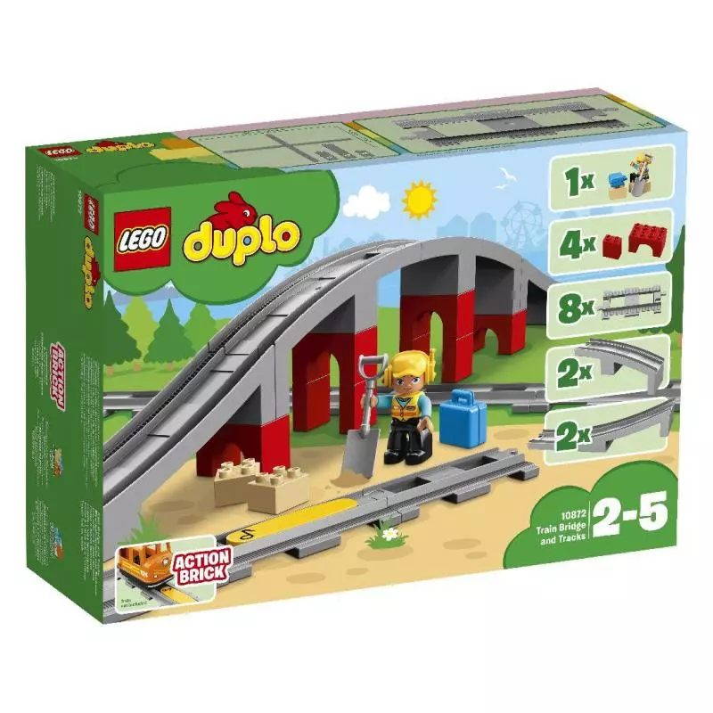 TORY KOLEJOWE I WIADUKT LEGO DUPLO 10872 - Lego