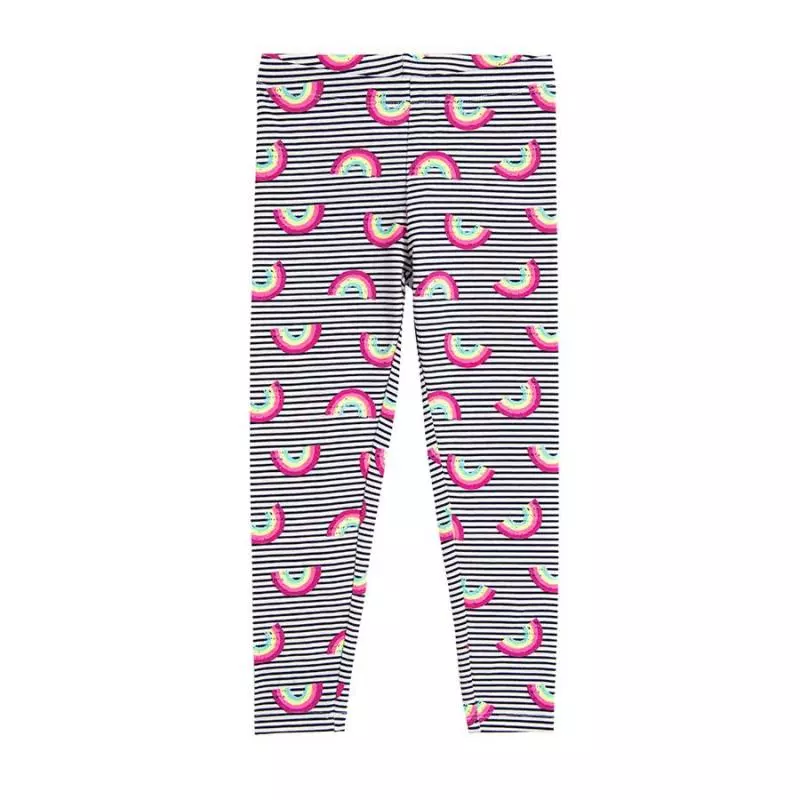 LEGGINSY DZIEWCZĘCE PASKI TĘCZA 128 CM COOL CLUB - Cool Club