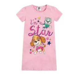 KOSZULA NOCNA Z KRÓTKIM RĘKAWEM RÓŻOWA PSI PATROL 98 CM COOL CLUB - Cool Club