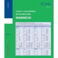 CZASY I CZASOWNIKI BŁYSKAWICZNIE MINI NIEMIECKIE - Pons