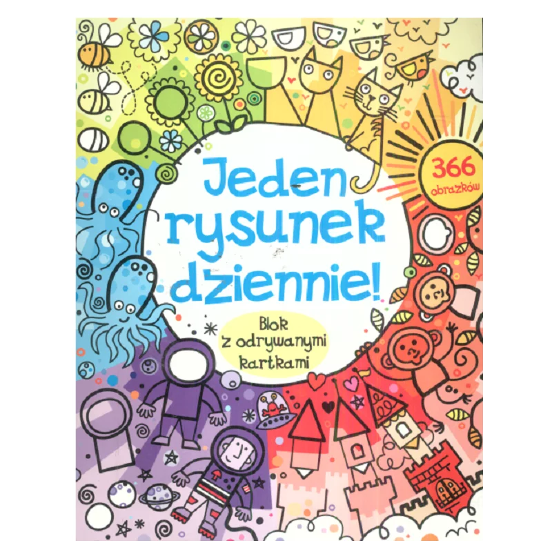 JEDEN RYSUNEK DZIENNIE BLOK Z ODRYWANYMI KARTKAMI - Olesiejuk