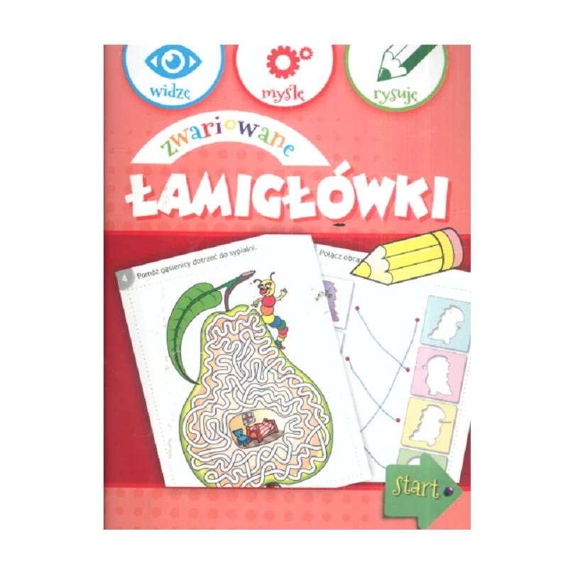 ZWARIOWANE ŁAMIGŁÓWKI WIDZĘ MYŚLĘ RYSUJĘ Anna Wiśniewska - Olesiejuk