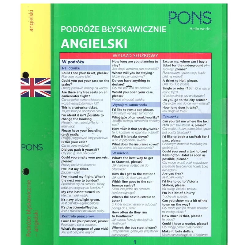 PODRÓŻE BŁYSKAWICZNIE ANGIELSKI - Pons