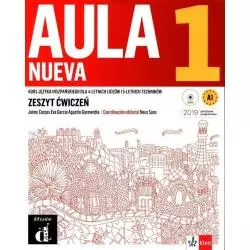 AULA NUEVA 1 ZESZYT ĆWICZEŃ + CD JĘZYK HISZPAŃSKI SLA 4-LETNICH LICEÓW I 5-LETNICH TECHNIKÓW - Difusion