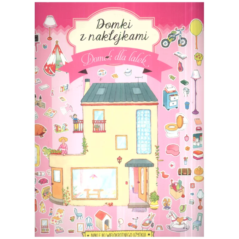DOMKI Z NAKLEJKAMI DOMEK DLA LALEK - Olesiejuk