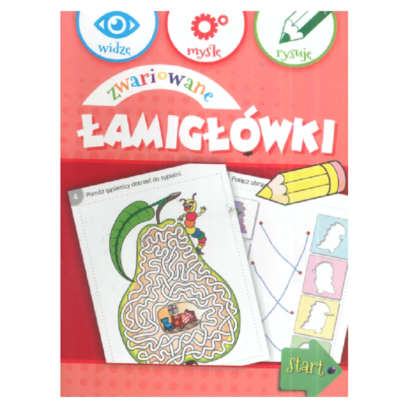 ZWARIOWANE ŁAMIGŁÓWKI WIDZĘ MYŚLĘ RYSUJĘ - Olesiejuk