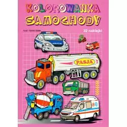 SAMOCHODY KOLOROWANKA + NAKLEJKI - Pasja