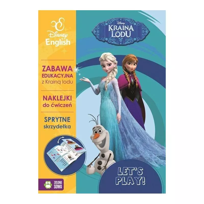 DISNEY KRAINA LODU ZABAWA EDUKACYJNA Z KRAINĄ LODU NAKLEJKI DO ĆWICZEŃ 4+ - Zielona Sowa