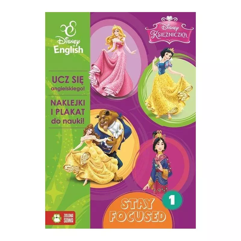 DISNEY KSIĘŻNICZKA UCZ SIĘ ANGIELSKIEGO! 4+ - Zielona Sowa