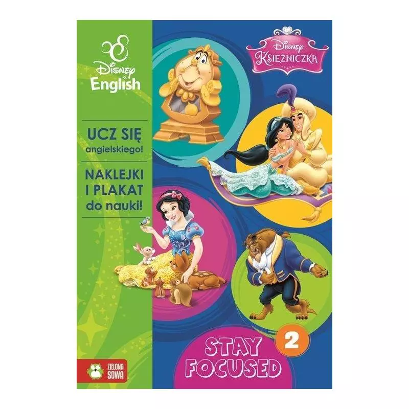 DISNEY KSIĘŻNICZKA UCZ SIĘ ANGIELSKIEGO! STAY FOCUSED 2 4+ - Zielona Sowa