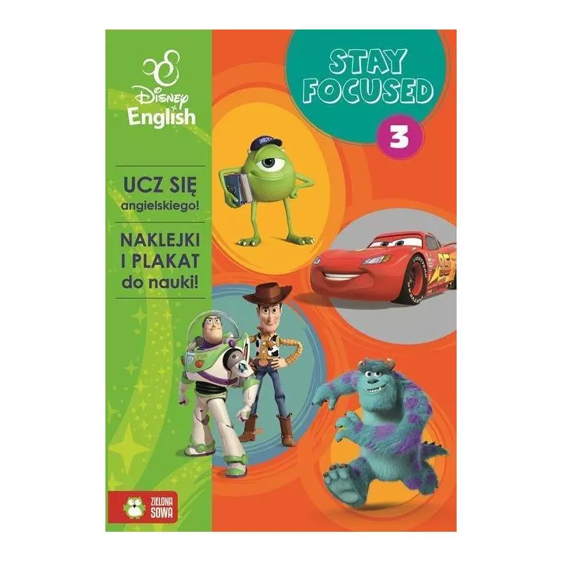 DISNEY ENGLISH UCZ SIĘ ANGIELSKIEGO! STAY FOCUSED 3 - Zielona Sowa