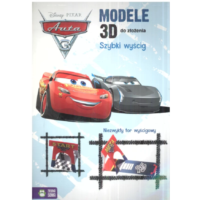DISNEY AUTA 3 SZYBKI WYŚCIG MODELE 3D DO ZŁOŻENIA 4+ - Zielona Sowa