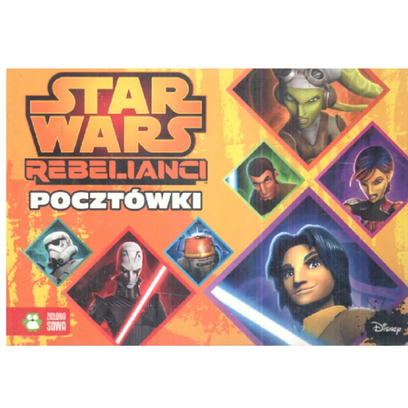 DISNEY STAR WARS REBELIANCI POCZTÓWKI - Zielona Sowa