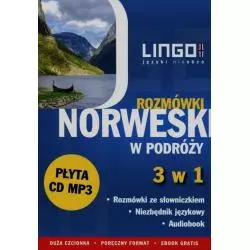 NORWESKI W PODRÓŻY ROZMÓWKI 3 W 1 + CD Izabela Krepsztul - Lingo
