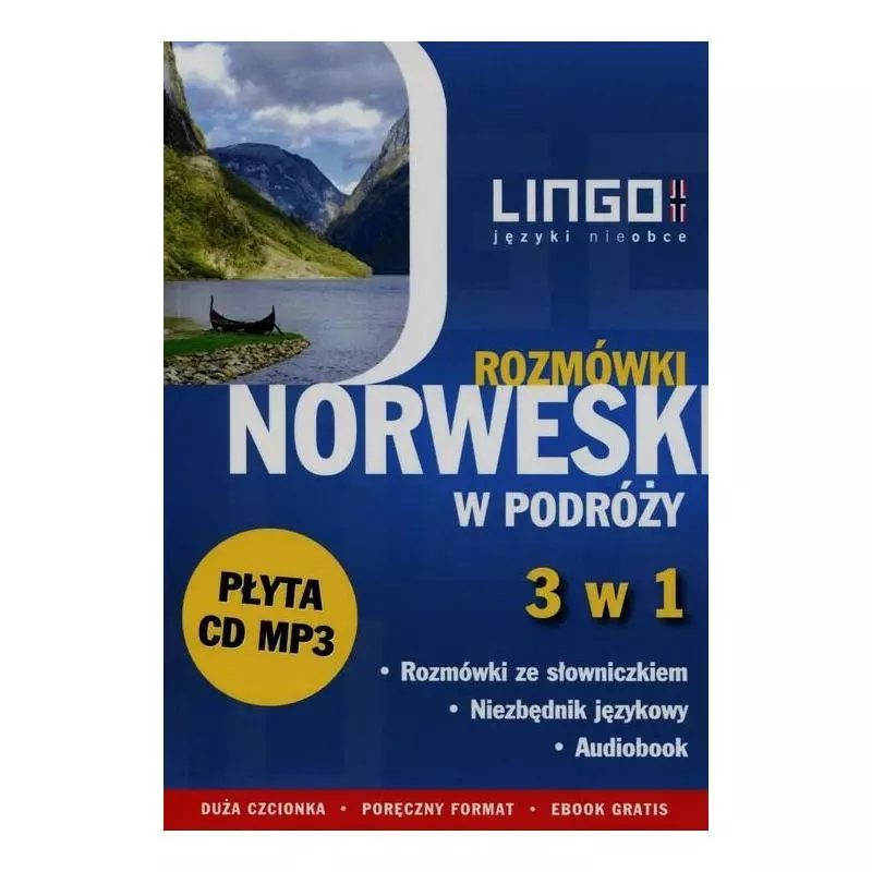 NORWESKI W PODRÓŻY ROZMÓWKI 3 W 1 + CD Izabela Krepsztul - Lingo