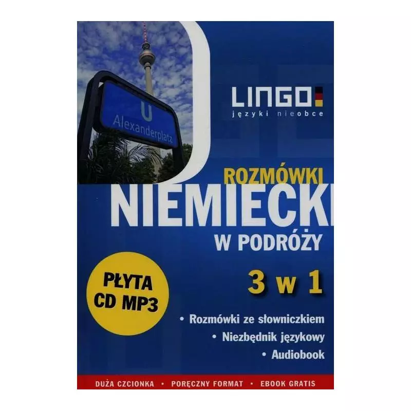 NIEMIECKI W PODRÓŻY ROZMÓWKI 3 W 1 + CD Piotr Dominik - Lingo