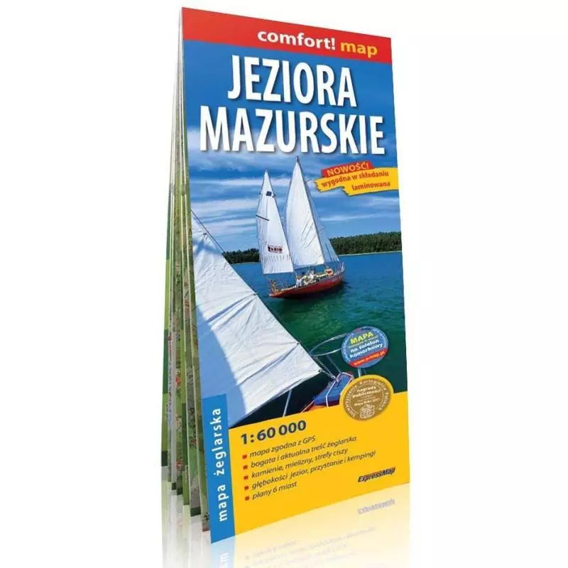 JEZIORA MAZURSKIE MAPA ŻEGLARSKA - ExpressMap