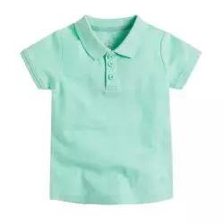T-SHIRT POLO DZIEWCZĘCY TURKUSOWY 134 CM COOL CLUB - Cool Club