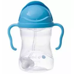 BIDON ZE SŁOMKĄ NIEKAPEK KOBALT B.BOX 270 ML 6M+ - b.box