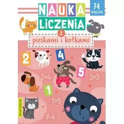 NAUKA LICZENIA Z PIESKAMI I KOTKAMI. KSIĄŻECZKA Z NAKLEJKAMI - Books and Fun