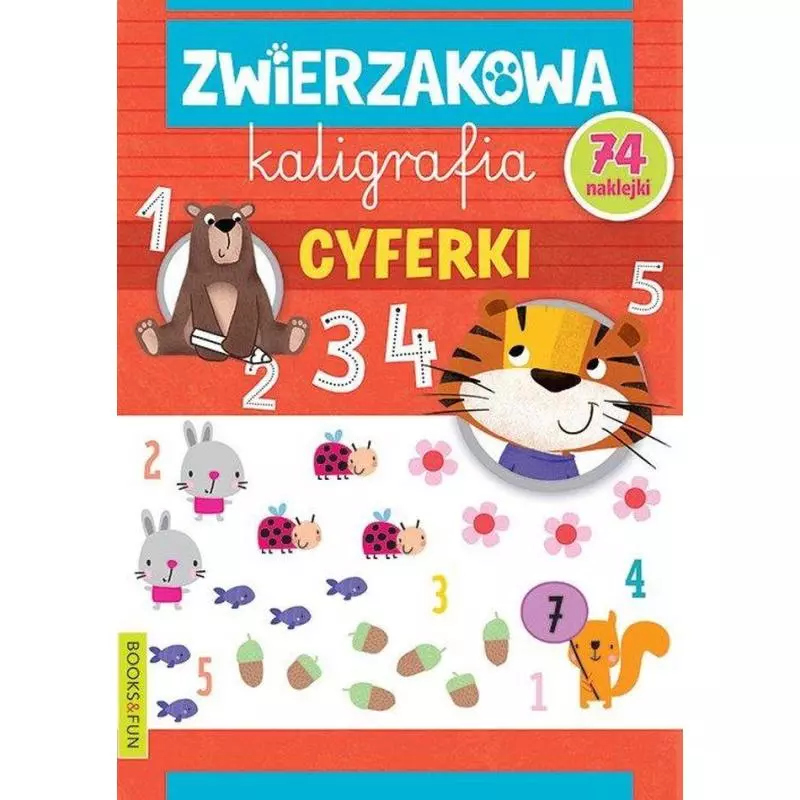 CYFERKI ZWIERZACZKOWA KALIGRAFIA - Books and Fun