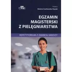 EGZAMIN MAGISTERSKI Z PIELĘGNIARSTWA REPETYTORIUM Z ZAKRESU WIEDZY - Edra Urban & Partner