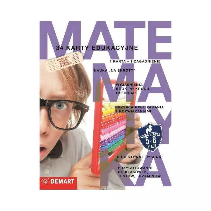 34 KARTY EDUKACYJNYCH MATEMATYKA KLASA 5-8 - Demart