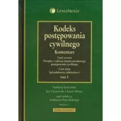 KODEKS POSTĘPOWANIA CYWILNEGO Tadeusz Ereciński, Jan Ciszewski, Karol Weitz - LexisNexis