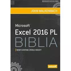 MICROSOFT EXCEL 2016 PL BIBLIA John Walkenbach - Helion