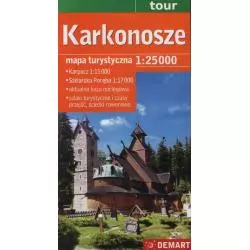 KARKONOSZE MAPA TURYSTYCZNA 1: 25 000 - Demart