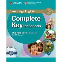 COMPLETE KEY FOR SCHOOLS STUDENTS BOOK David McKeegan - Cambridge University Press