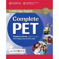 COMPLETE PET STUDENTS BOOK Emma Heyderman, Peter May - Cambridge University Press