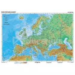 EUROPA MAPA FIZYCZNA 1:1.5M PLANSZA EDUKACYJNA - Demart