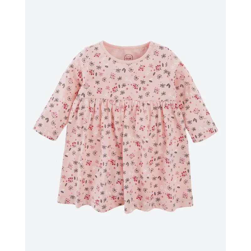 SUKIENKA DZIEWCZĘCA RÓŻOWA KWIATKI 86 CM COOL CLUB - Cool Club