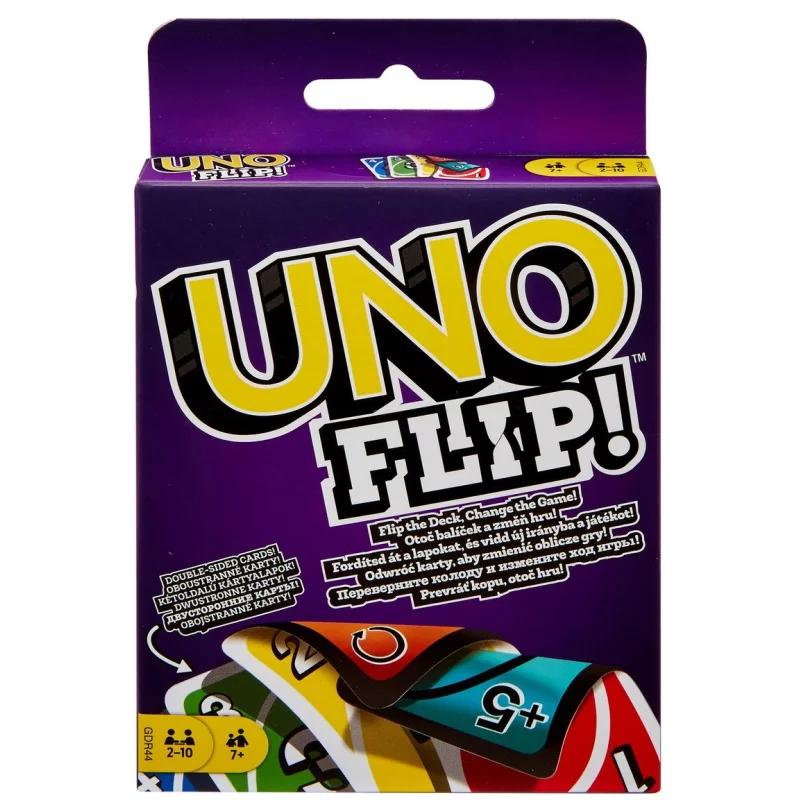 UNO FLIP! GRA KARCIANA 7+ - Mattel