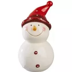 CERAMICZNY BAŁWANEK DEKORACYJNY MAGIC CHRISTMAS 13 CM - Panon