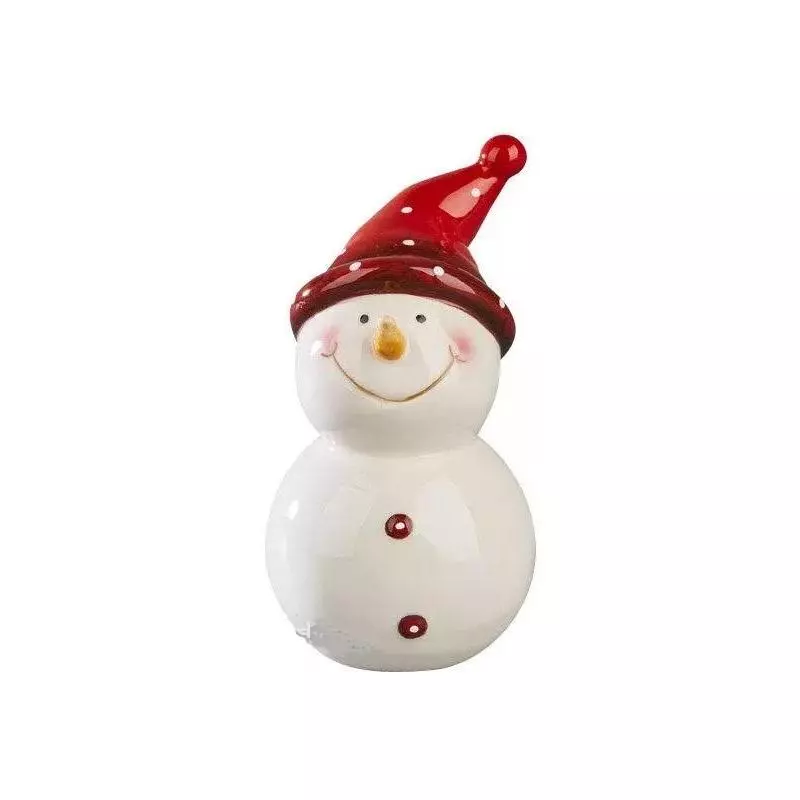 CERAMICZNY BAŁWANEK DEKORACYJNY MAGIC CHRISTMAS 13 CM - Panon