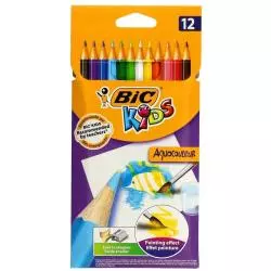 BIC KIDS AQUACOULEUR KREDKI AKWARELOWE 12 KOLORY - BiC