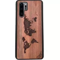 ETUI HUAWEI P30 PRO MAPA ŚWIATA - Smartwoods