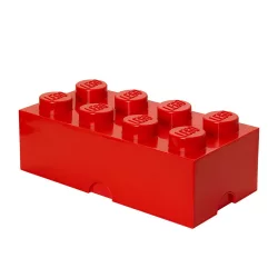 POJEMNIK KLOCEK 8 WYPUSTEK CZERWONY 50 X 25 X 18 CM LEGO 4004 - Room Copenhagen