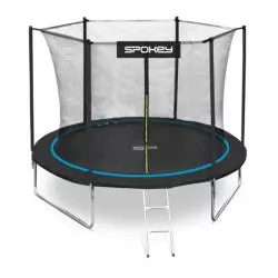 TRAMPOLINA OGRODOWA NIEBIESKA 244 CM SPOKEY JUMPER II GATUNEK - Spokey