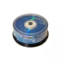 PŁYTA DVD-R TDK 4.7 GB 16X PACK 25 SZTUK - TDK