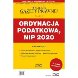 ORDYNACJA PODATKOWA NIP 2020 PODATKI - PRZEWODNIK PO ZMIANACH 3/2020 - Infor