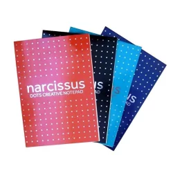 NOTES A5 W KROPKI 80 KARTEK - Narcissus